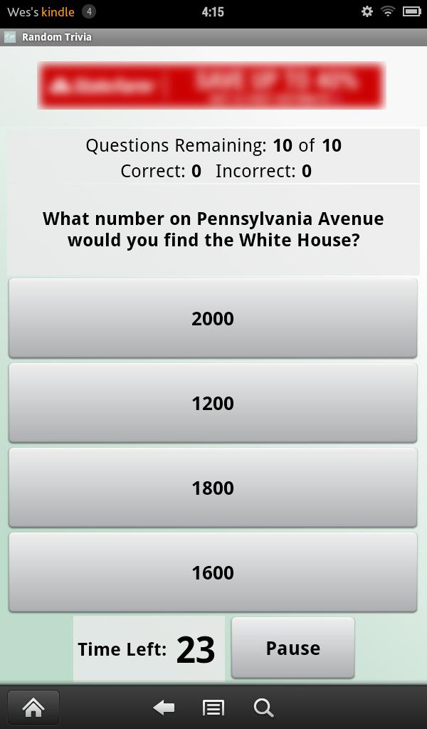 Random Trivia