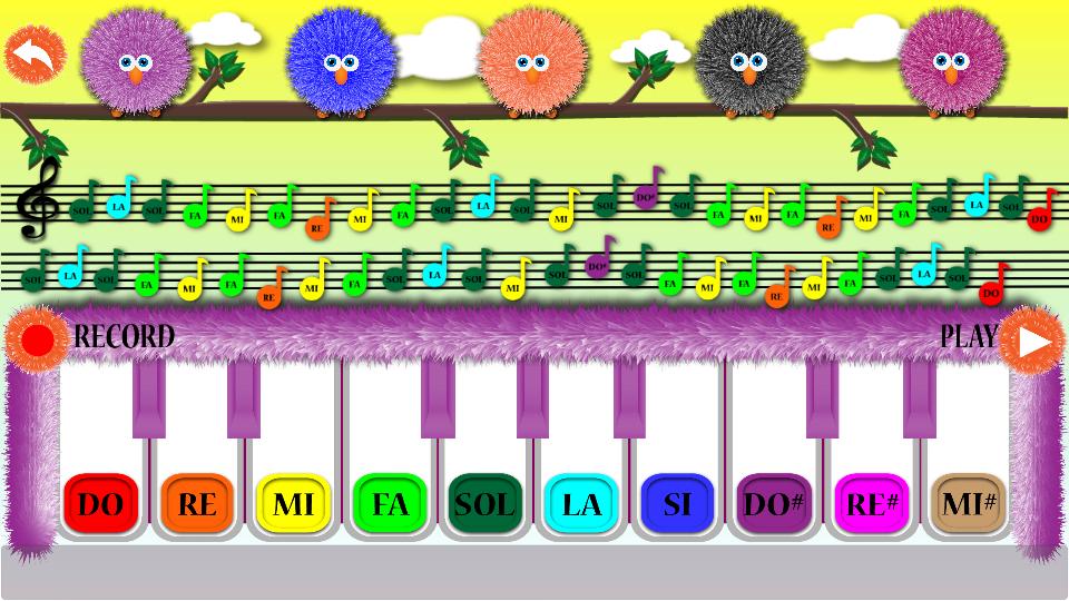 Kids Educational Piano Colorful Keyboard Learning