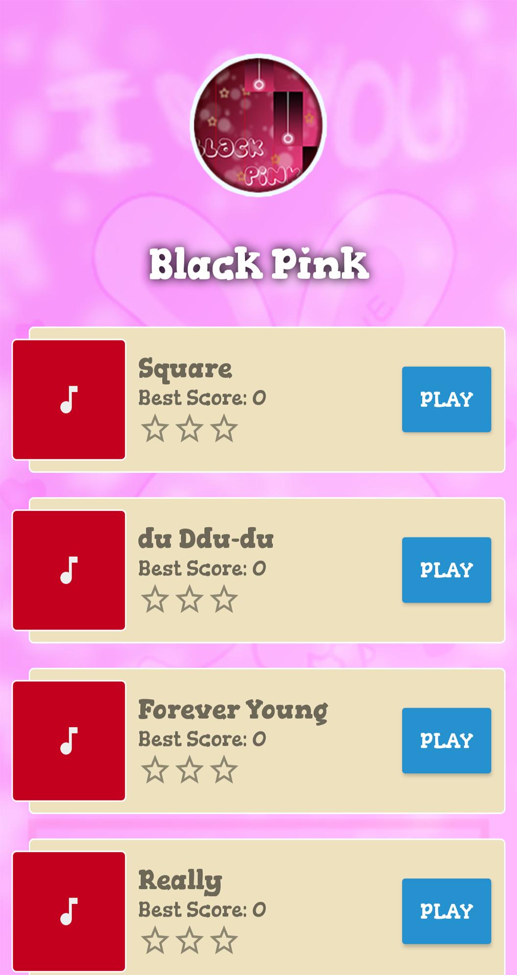 Black Pink Piano Game