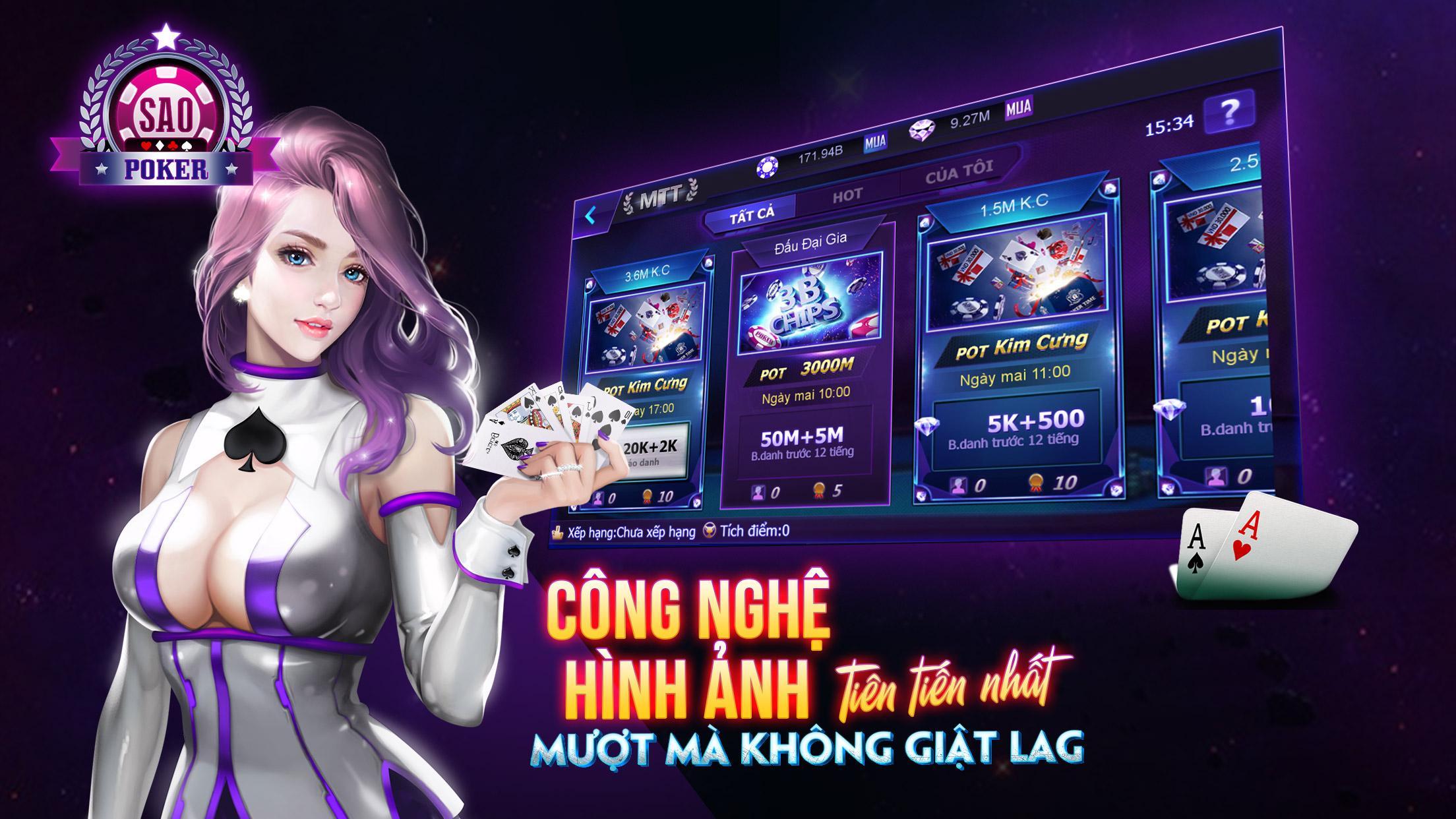 Game bai Sao Poker, Danh bai