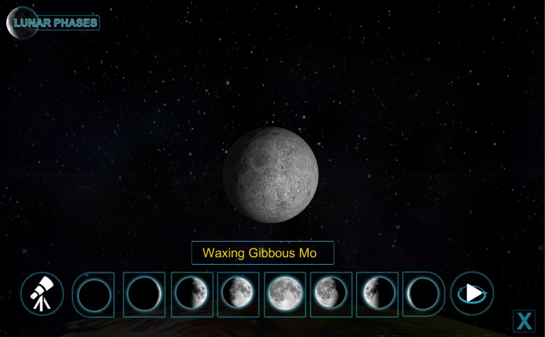 Phases Of Moon 3D