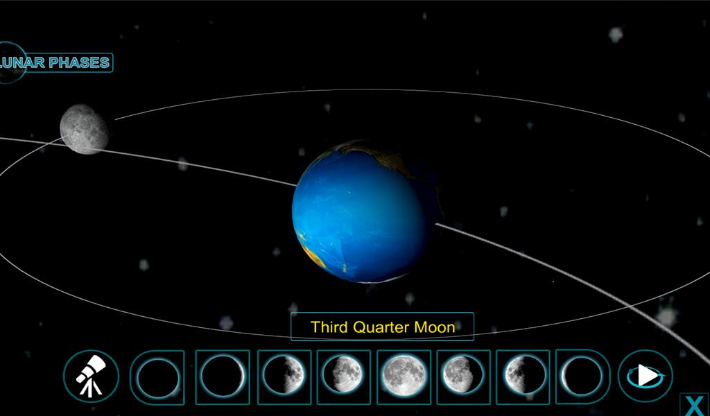 Phases Of Moon 3D