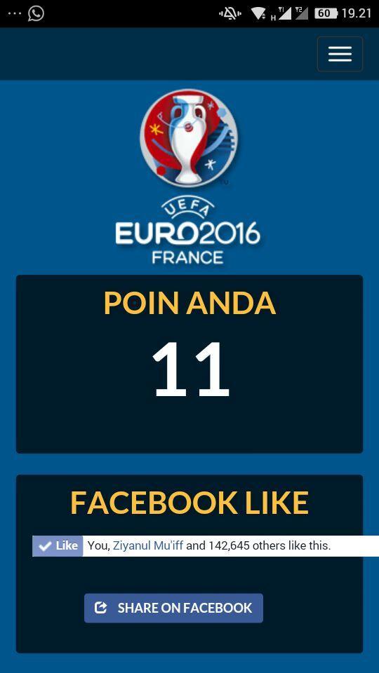 Euro 2016 Kuis