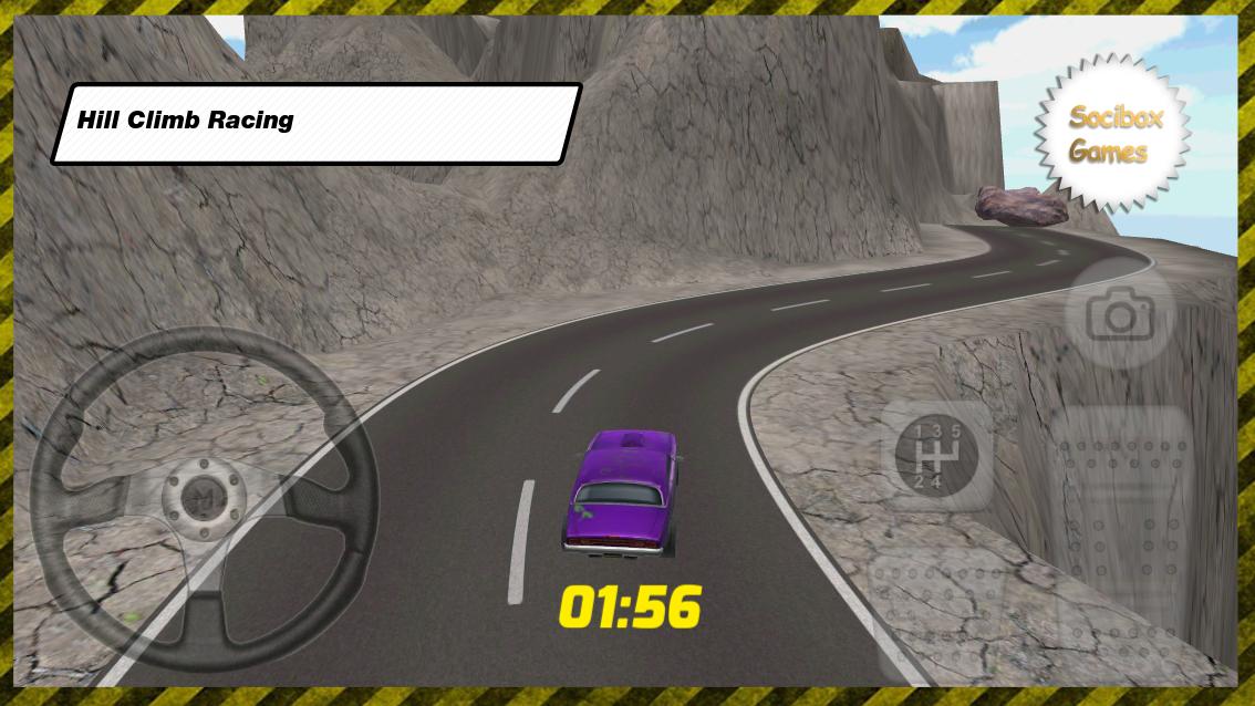 Purple Hill Climb Racing Game