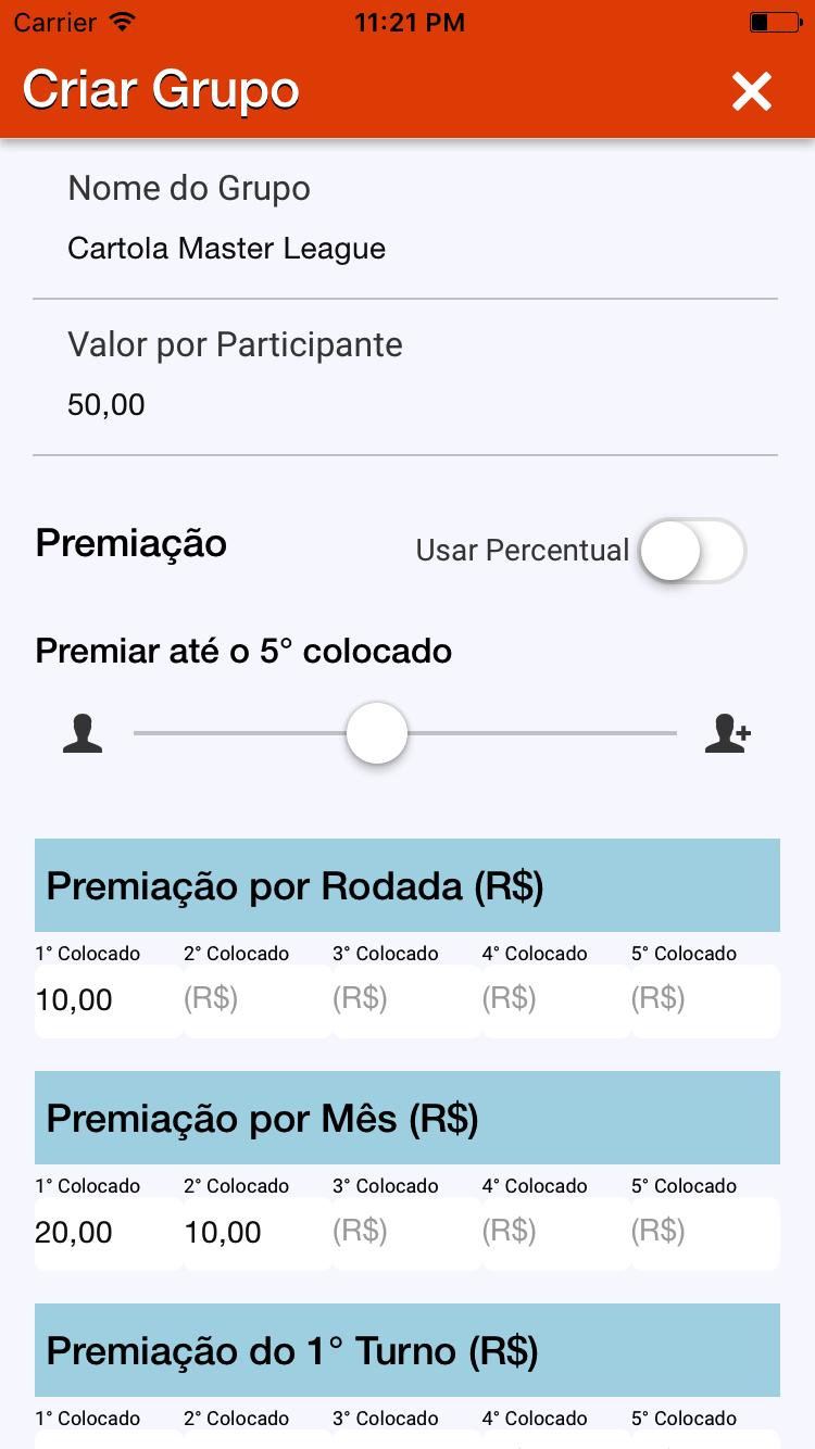 Cartoleiro TOP
