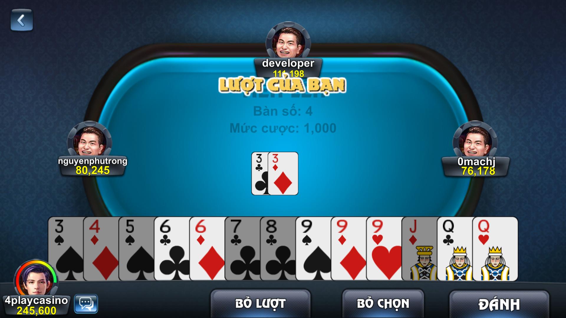 4Play - Tien Len Online