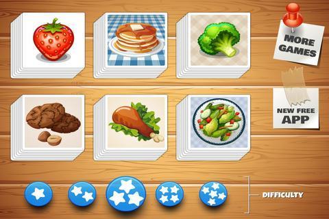Dish Memo Game For Kids