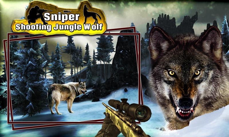 Sniper shooting Jungle Wolf