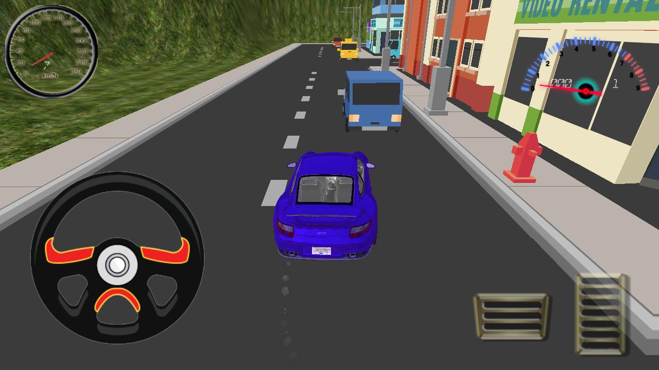 Cardboard City Sport Car Drive
