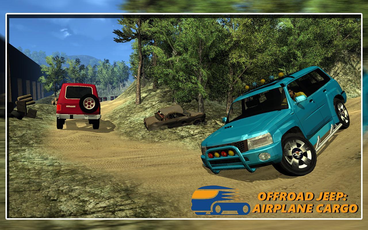 Offroad Jeep: Airplane Cargo