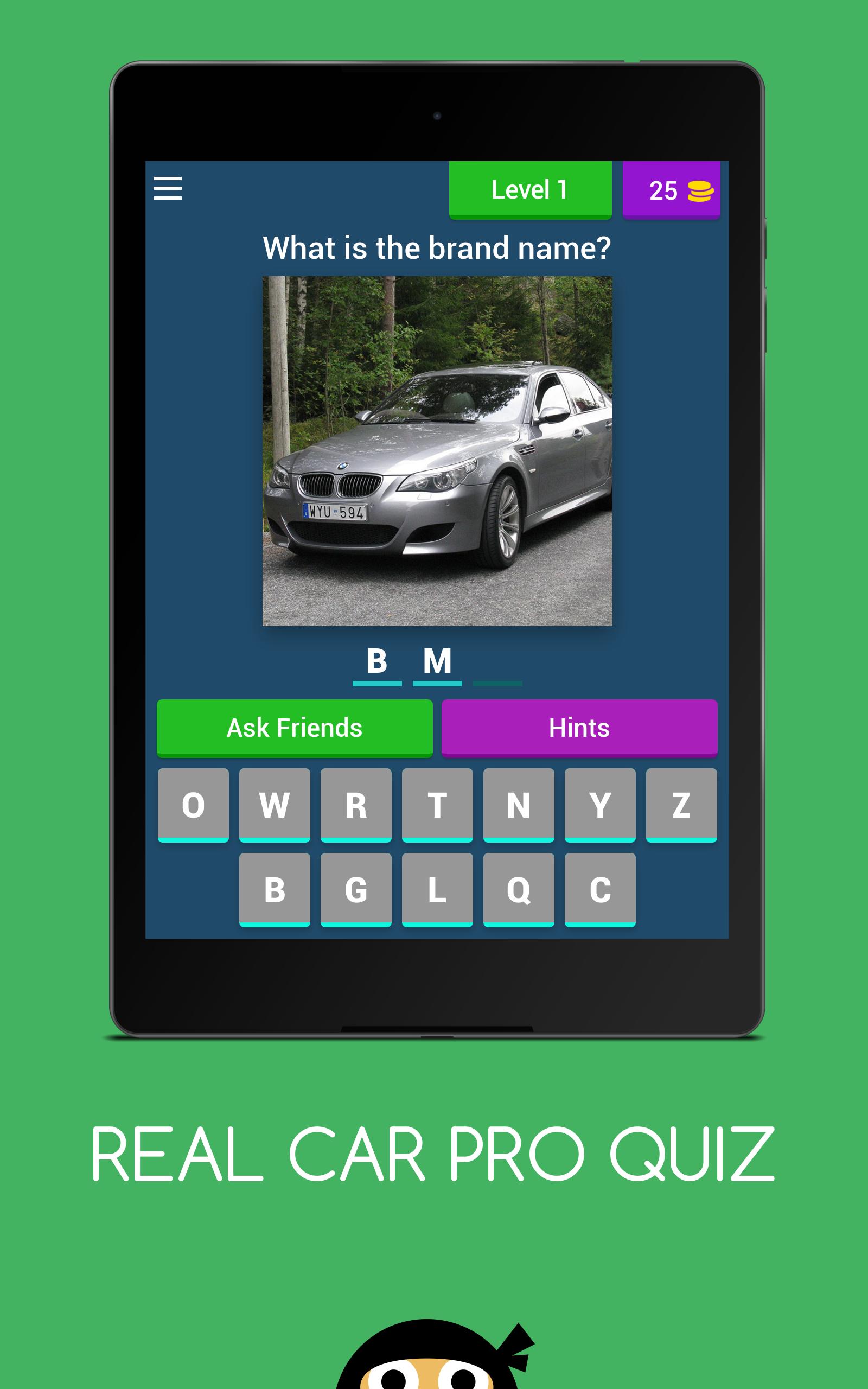 Real Car quiz